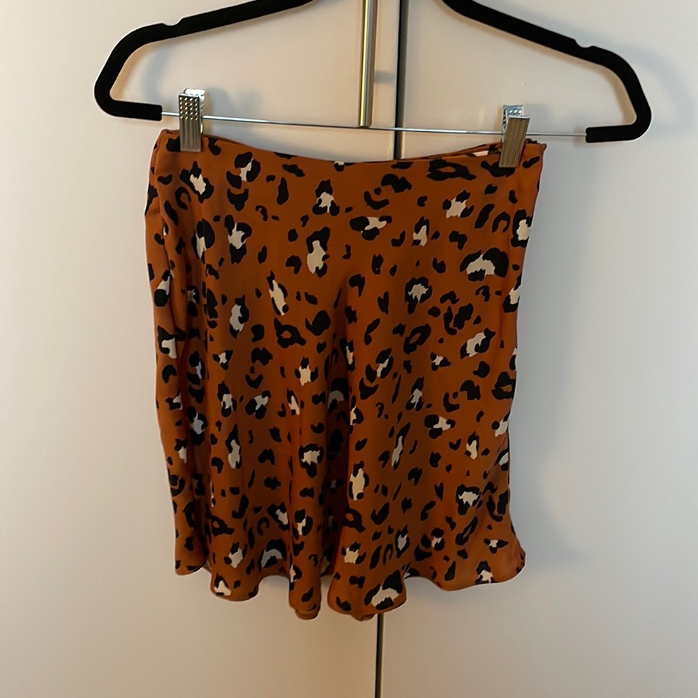Leopard print skirt